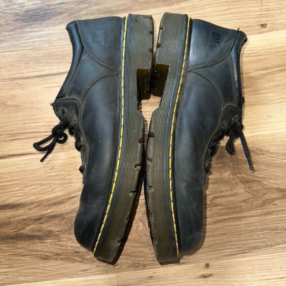 Dr Martens Industrial lug sole grunge black lace up boots main image 2
